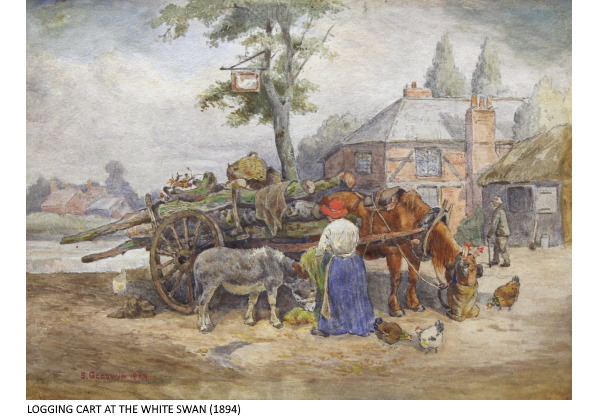 LOGGING CART AT THE WHITE SWAN (1894)