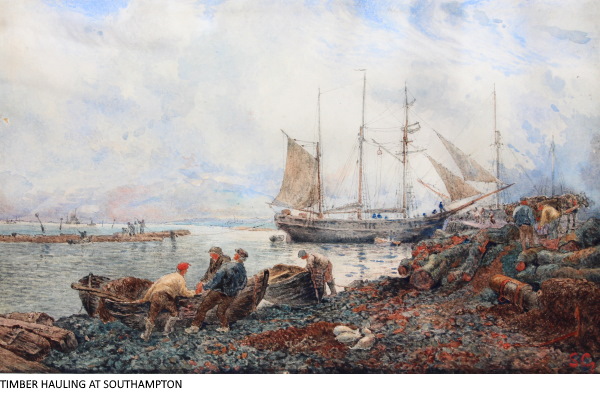 TIMBER HAULING AT SOUTHAMPTON